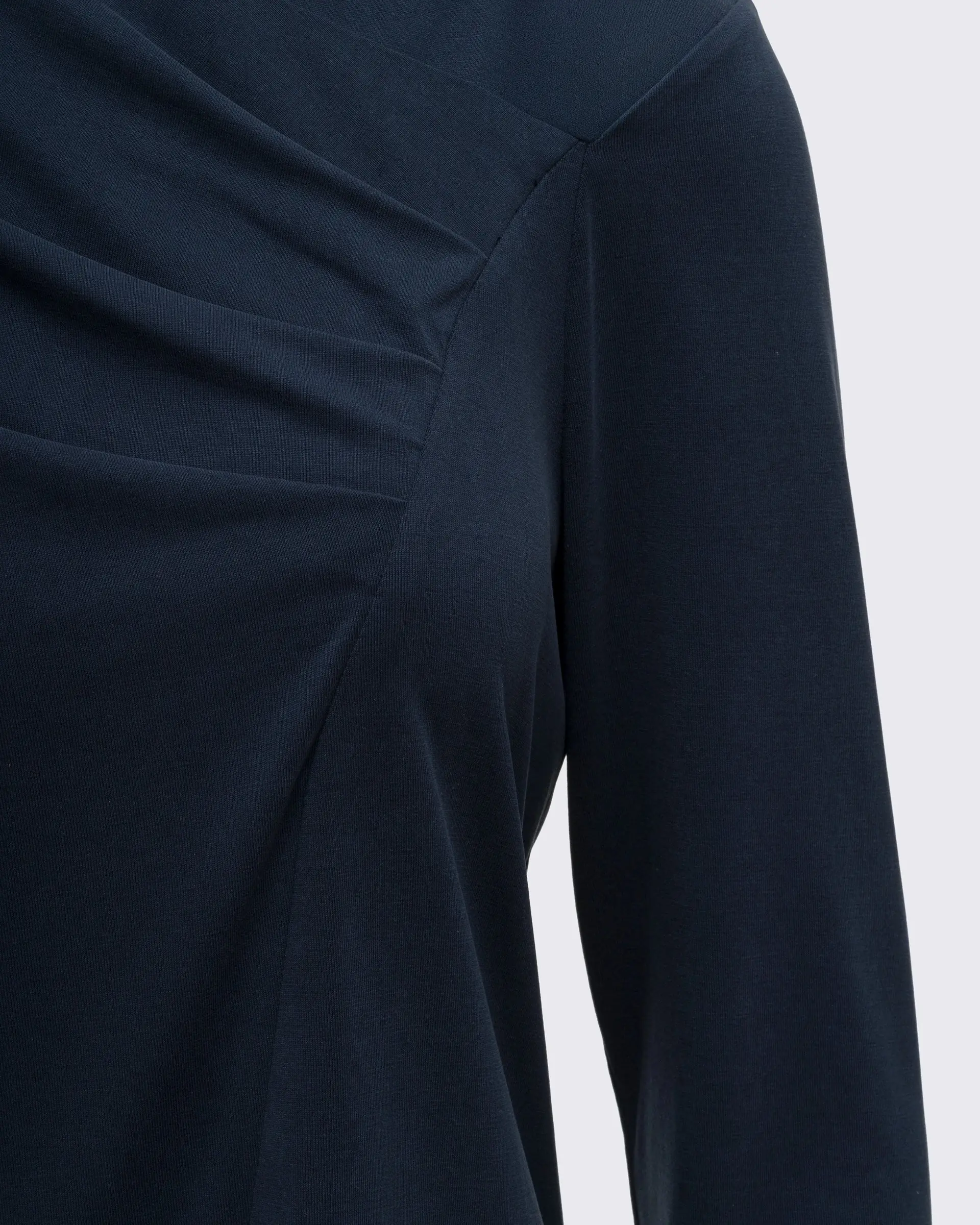 Drape Detaylı Modal Tunik - Lacivert, photo 2