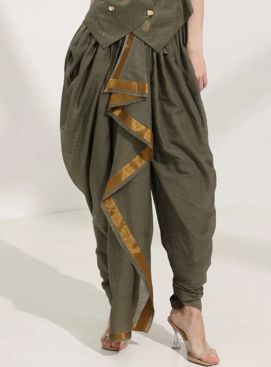 Sukoon — Samt Cascade Dhoti Trouser