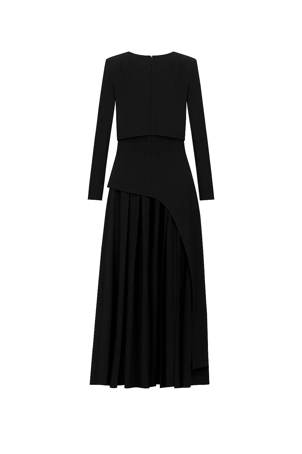 Layered Maxi Evening Dress – Black, photo 6