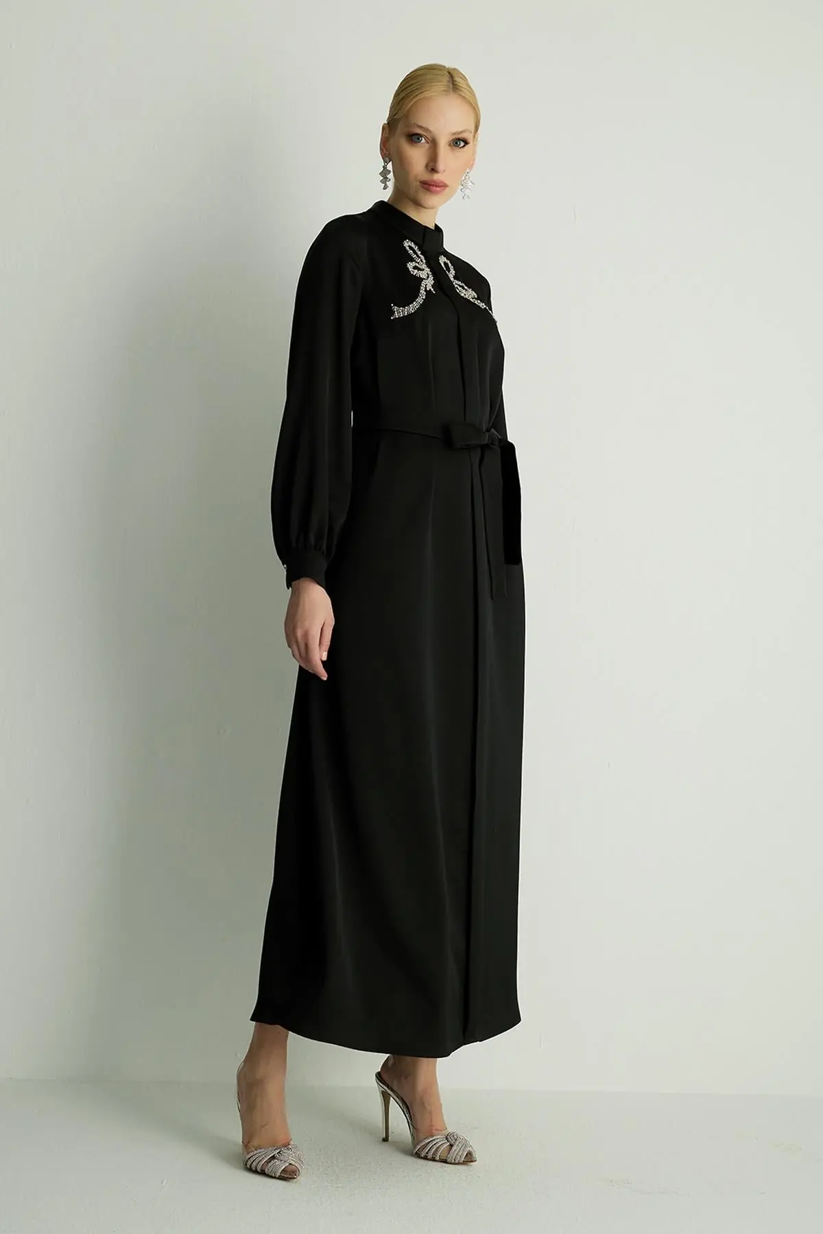 Ribbon Dress — Black, photo 2