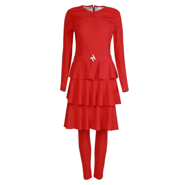 Muse Swim Dress – Scarlet Red