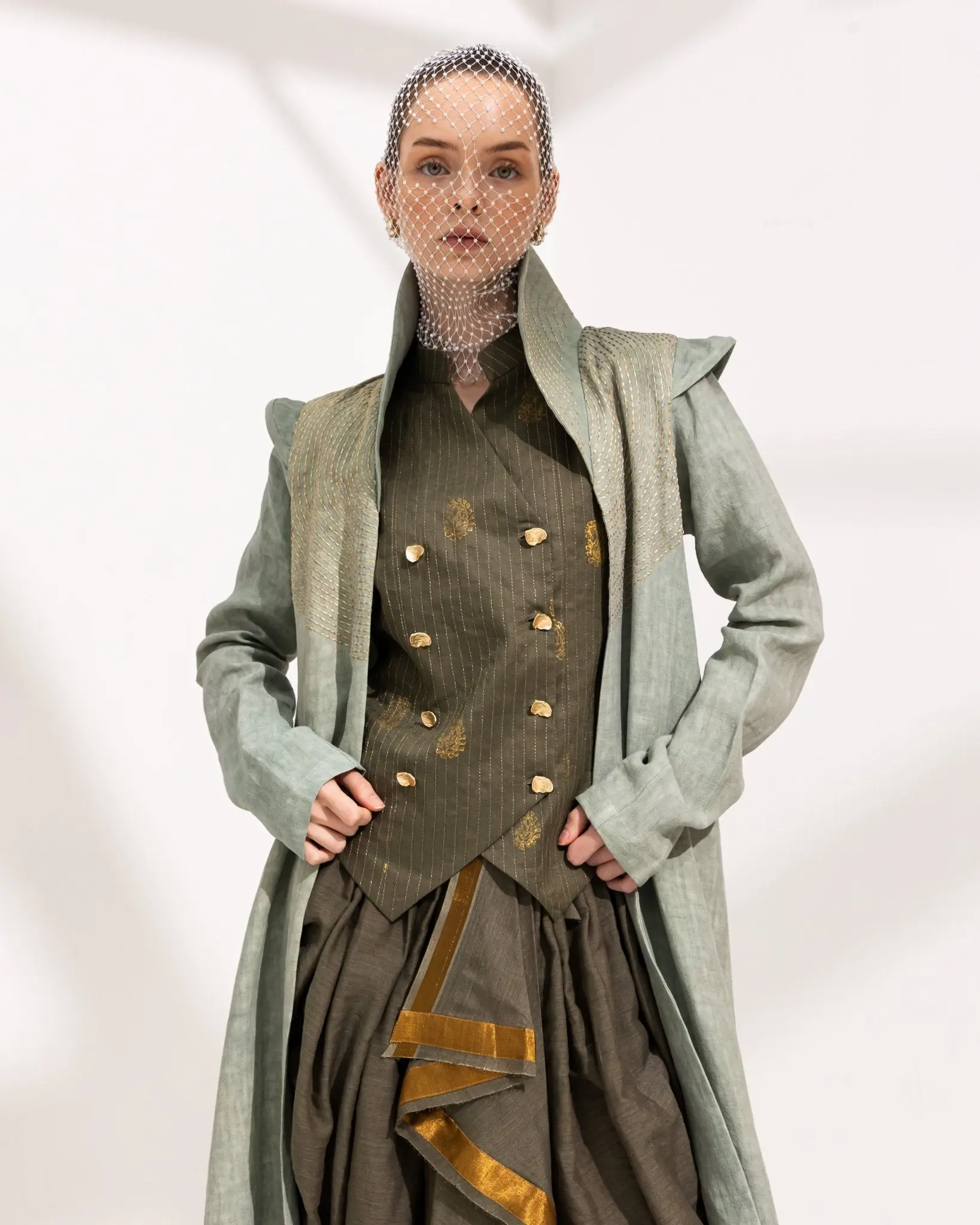 Sukoon — Hifāz Kantha Linen Jacket, photo 4