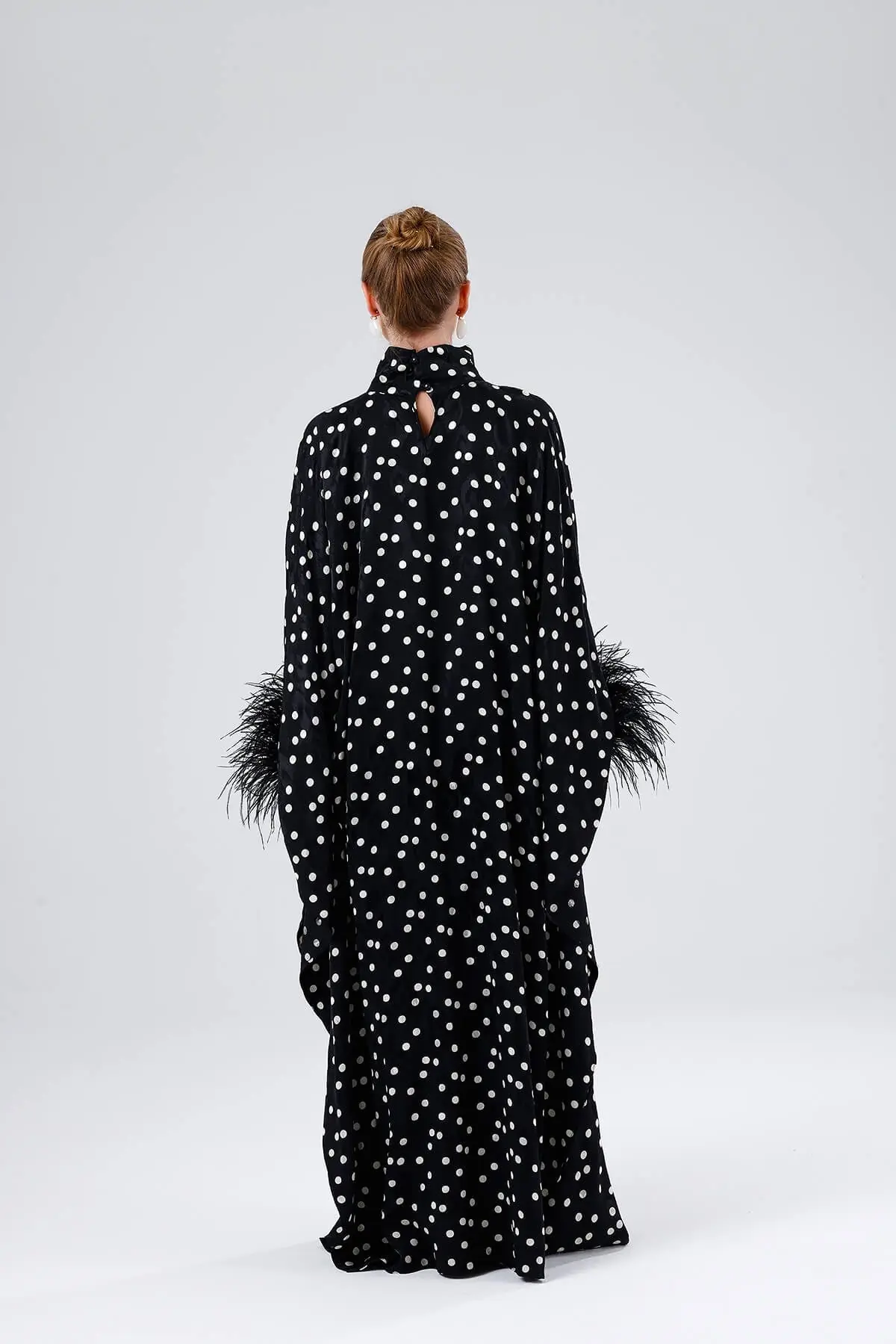 Polka Kaftan – Black, photo 4