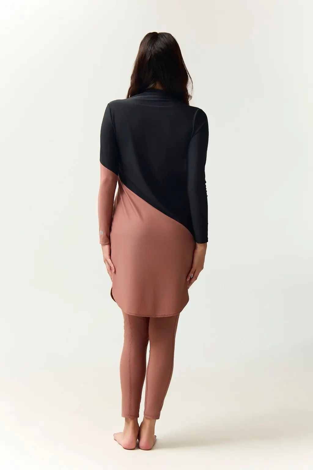 Maya Swim Dress - Black/Earth, photo 4