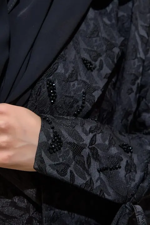 Classic Brocade Abaya – Black, photo 4