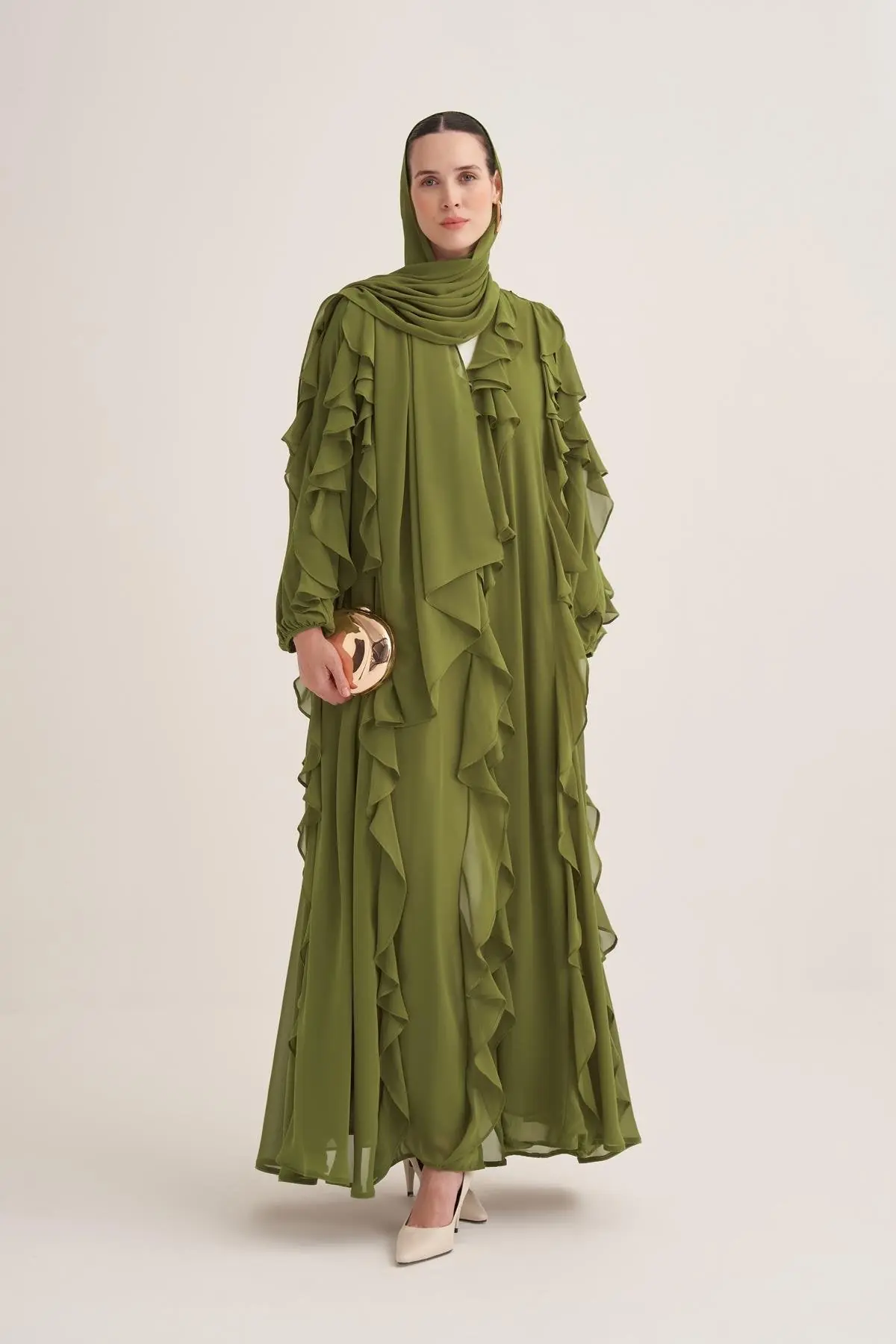 Lola Abaya & Scarf – Green