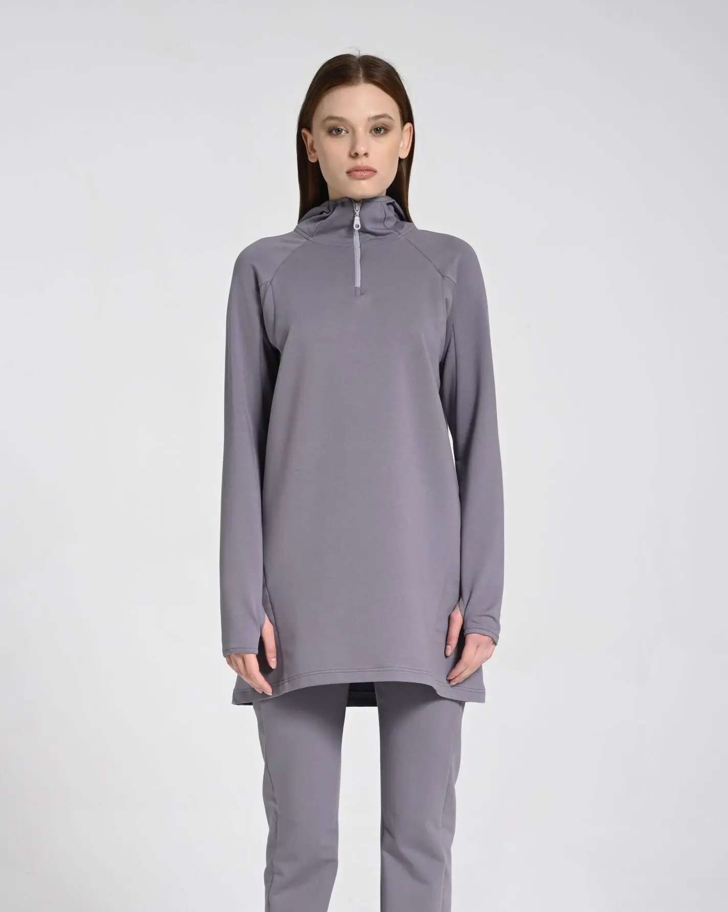 Kapüşonlu Modal Aktif Sweat