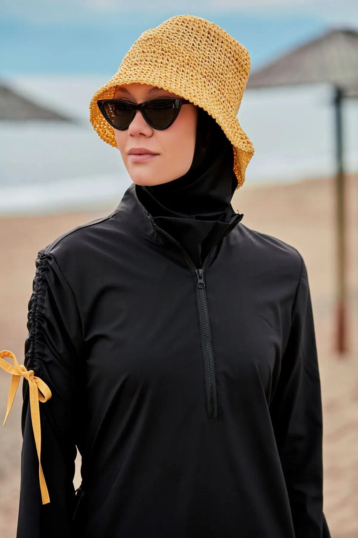 Woven Black Burkini Modest Swimwear M2431, photo 5