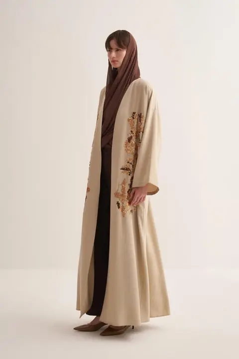 Alora Abaya - Beige, photo 2
