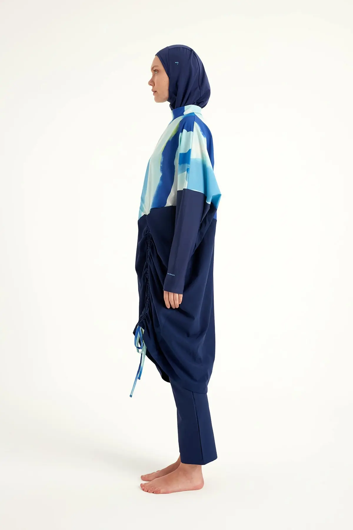 Navy Full Coverage Modest Swimwear Burkini Set M2513, photo 6