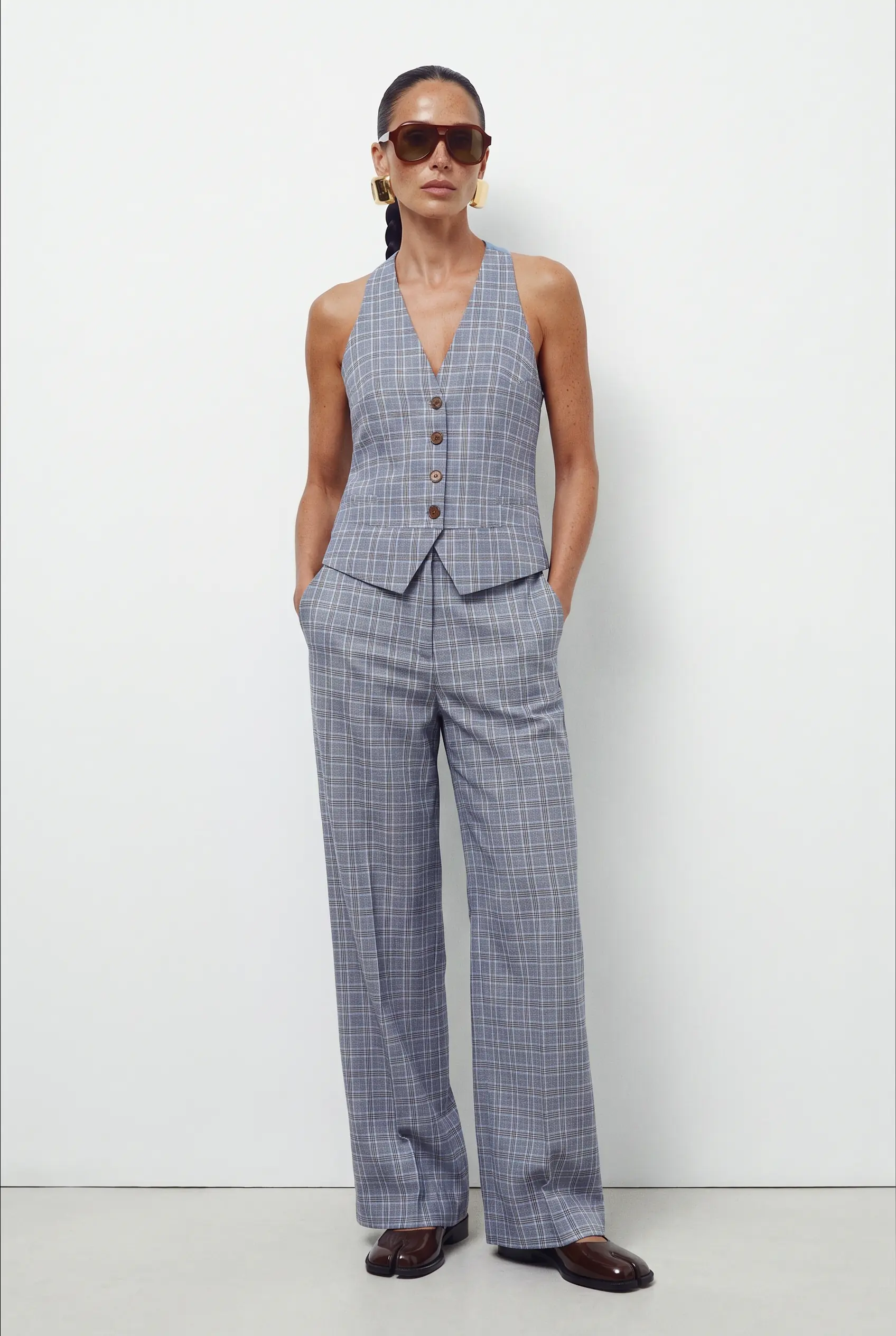 Lumina Vest Checkered 100% Cotton, photo 3