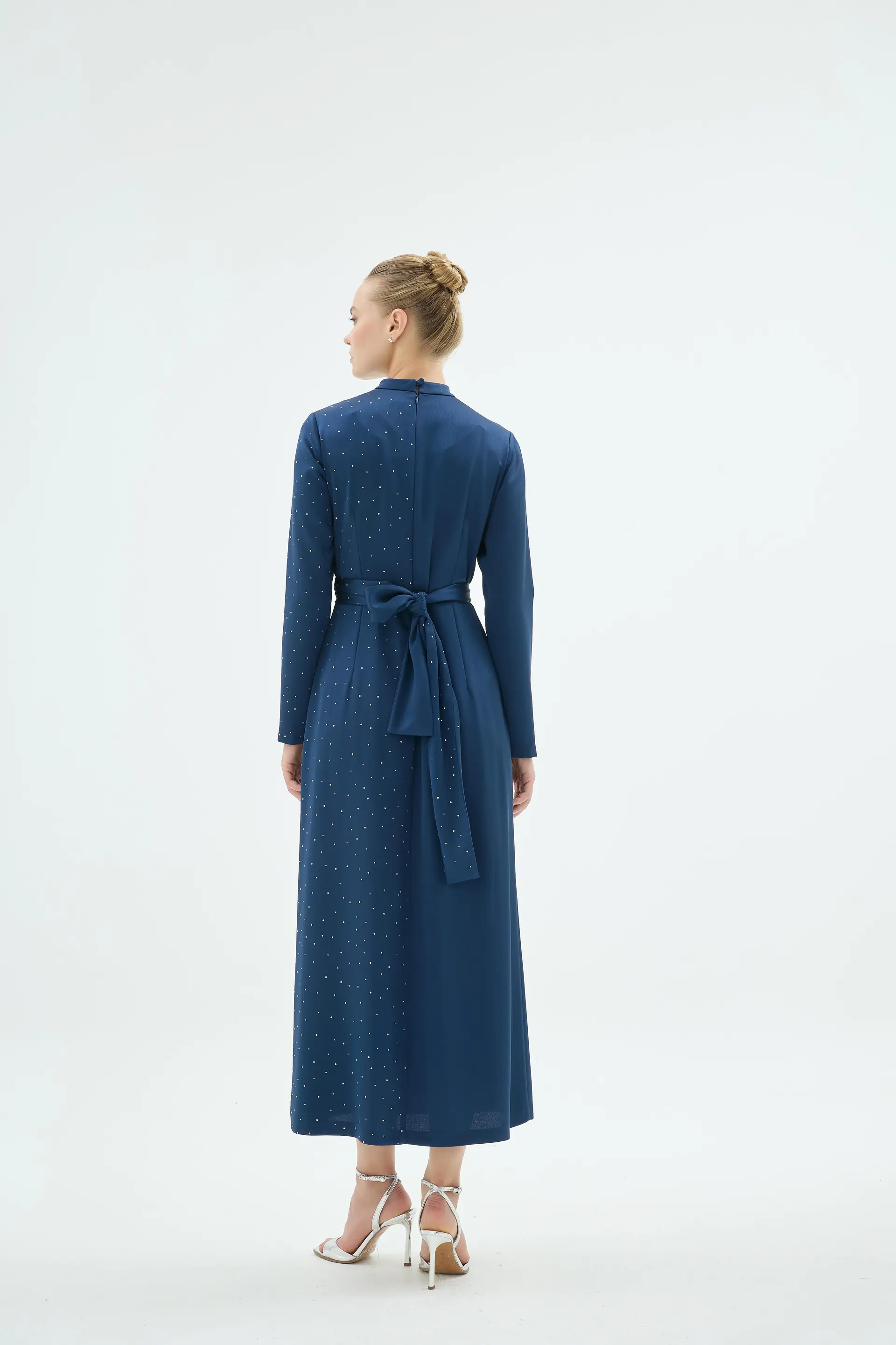 Umberto Crystal Dress – Navy, photo 5