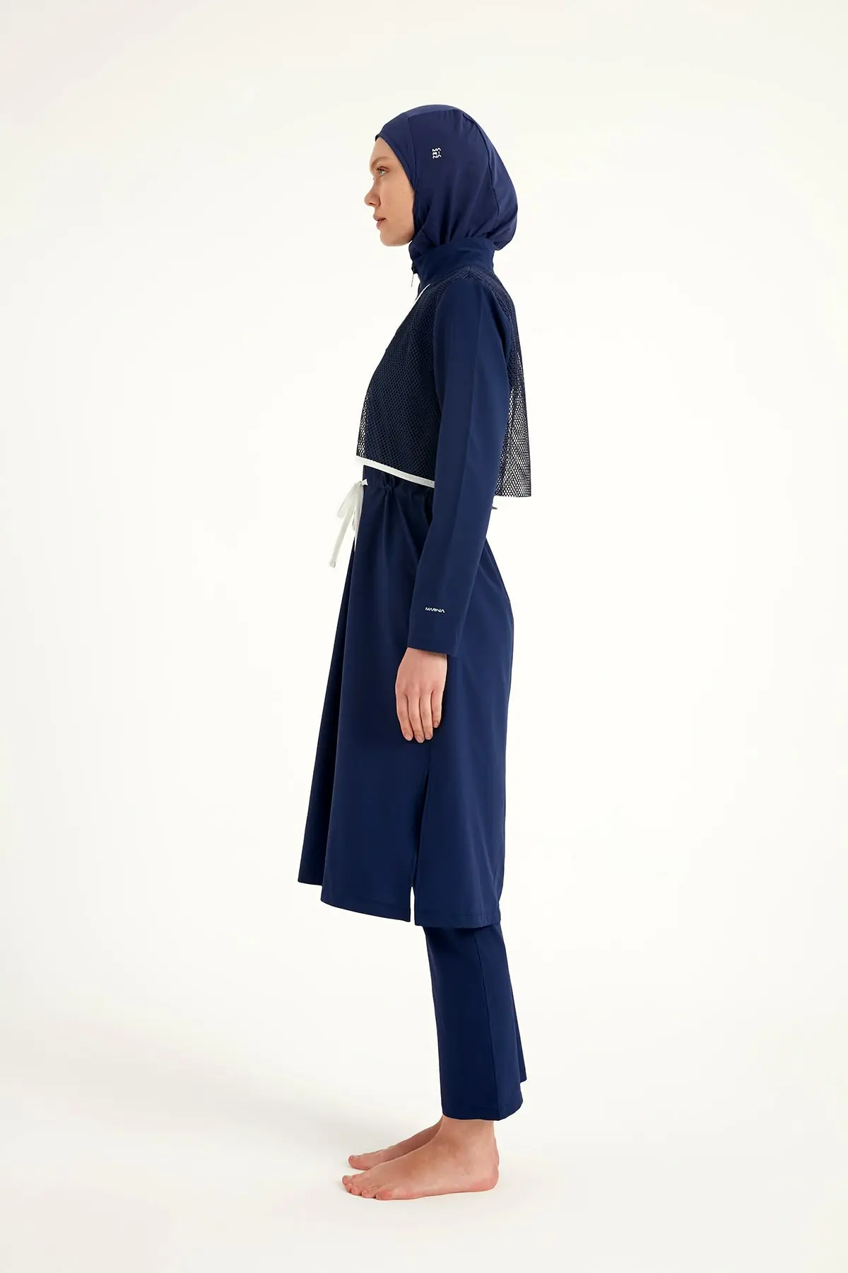 Navy Full Coverage Modest Swimwear Burkini Set M2506-2, photo 8