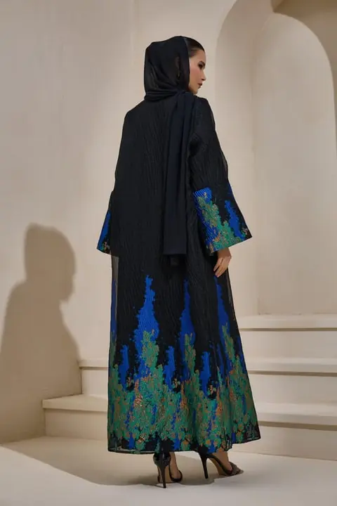 Sapphire Abaya - Black Blue, photo 4