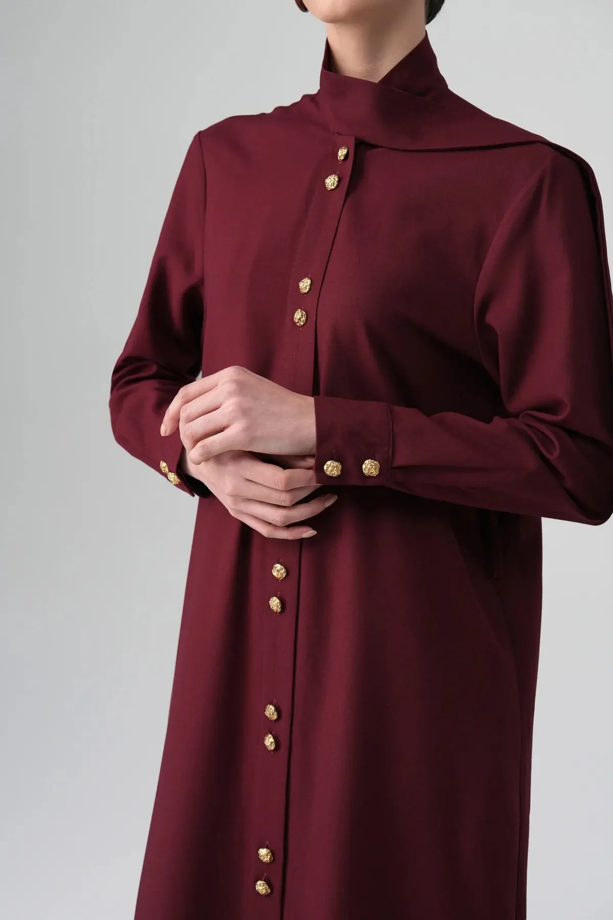 Mina Shirt Dress – Bordeaux, photo 2