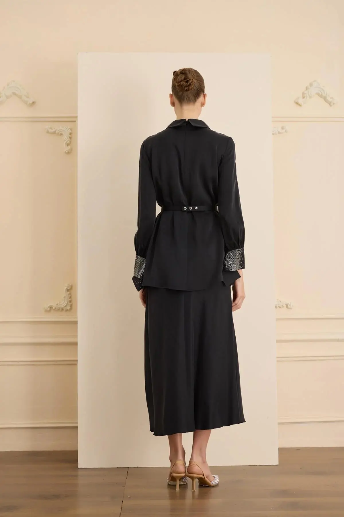 Splendid Embellished Collar Blouse – Black, photo 4