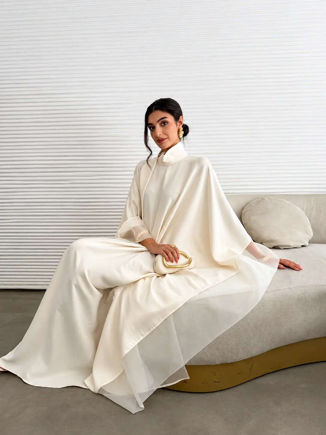Essa Kaftan Dress – Cream, photo 5