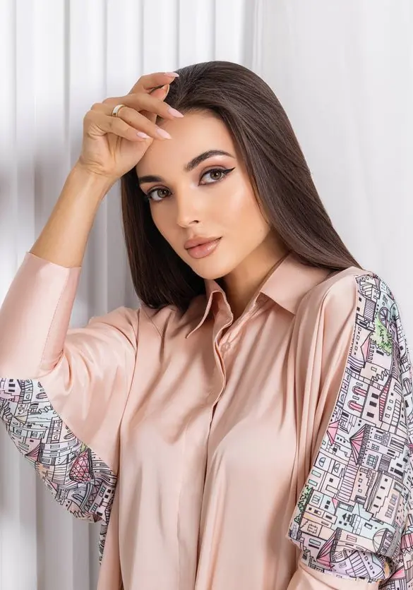 Peach Silk Co-ord Set, photo 2