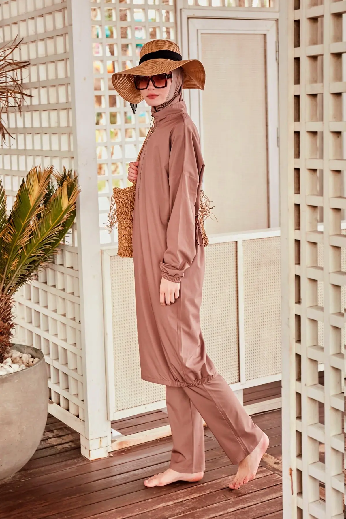 Woven Mink Burkini Modest Swimwear M2405, photo 5