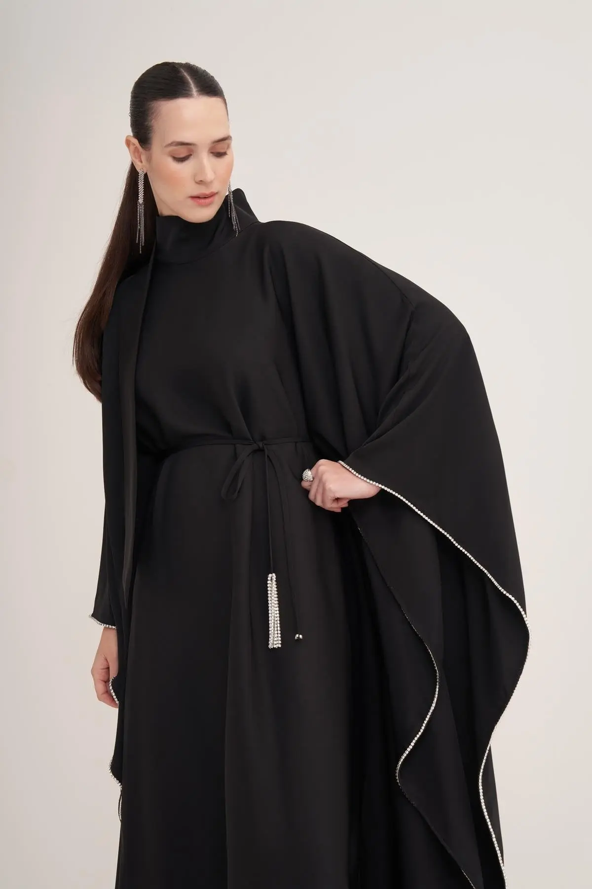 Lilah Evening Kaftan – Black, photo 3