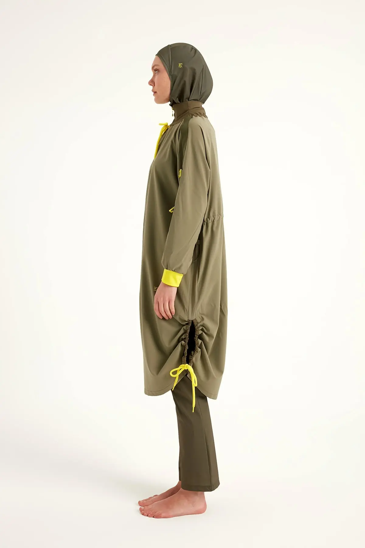 Khaki Full Coverage Swimwear Burkini Set M2524, photo 6