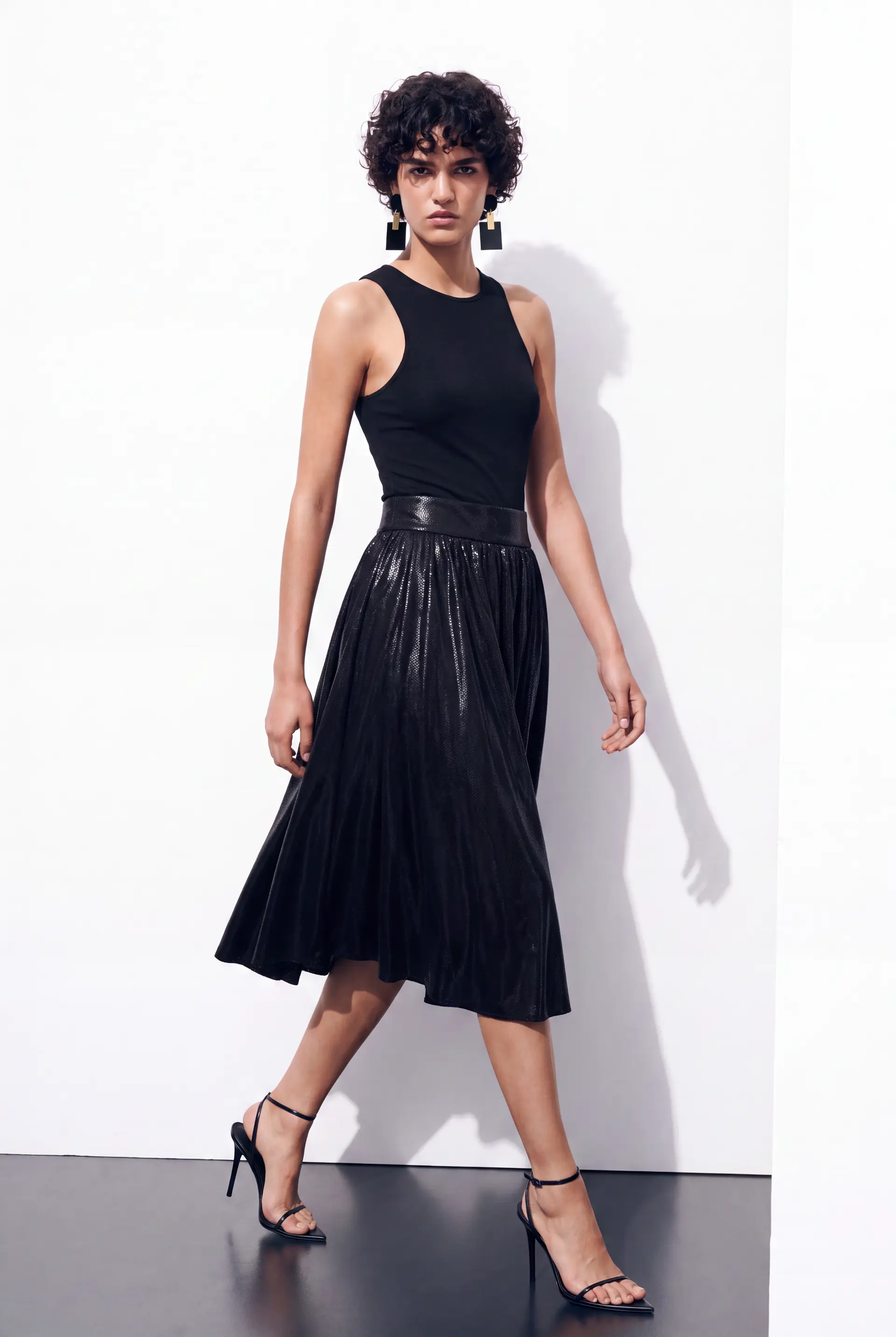 TwirlMosaic Velvet Skirt, photo 3