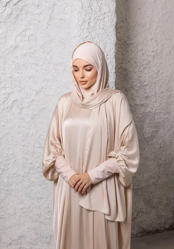 Beige Prayer Abaya, photo 4