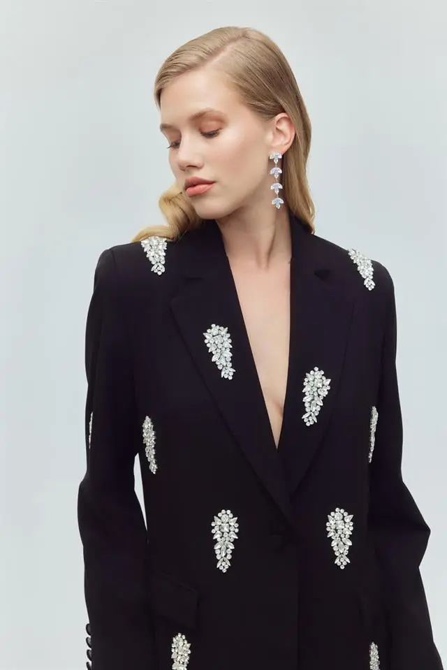 Silver Bloom  Embellished Set – Black, photo 3