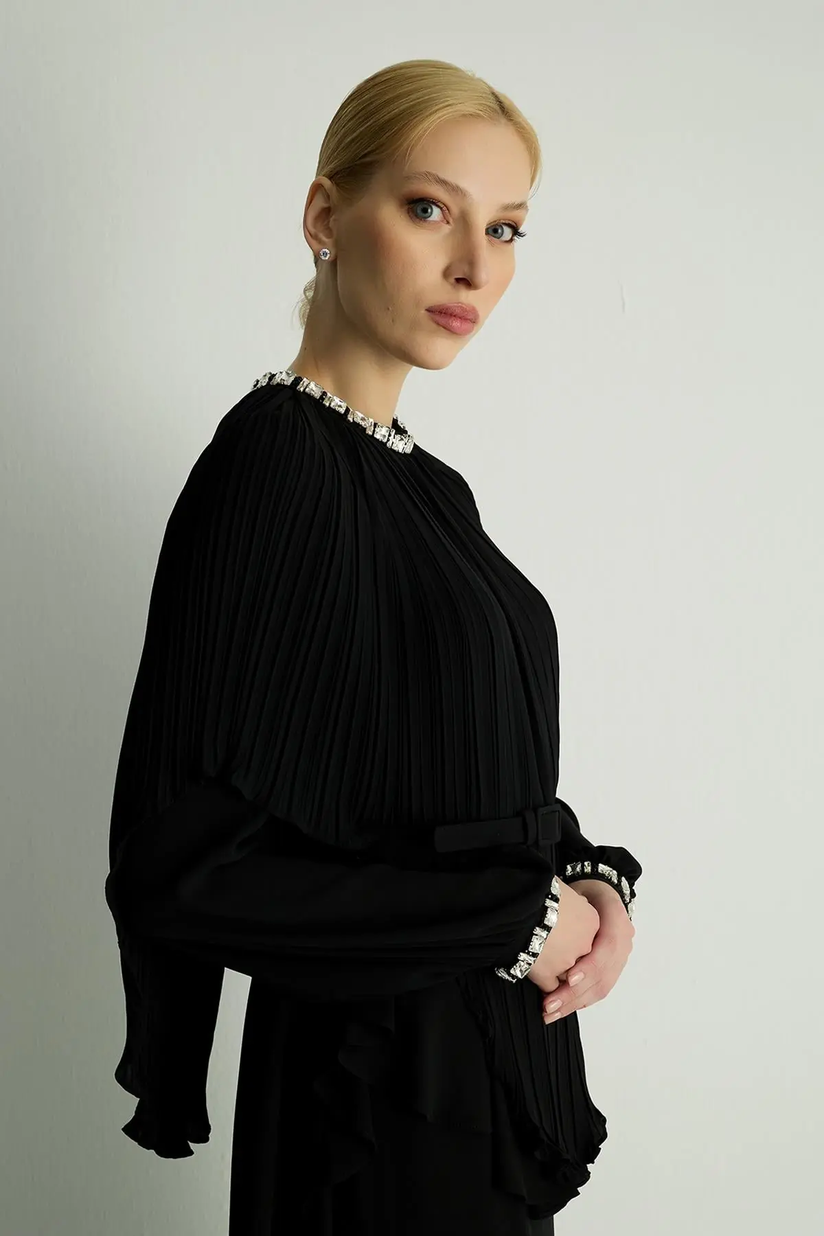 Plume Dress — Black, photo 3