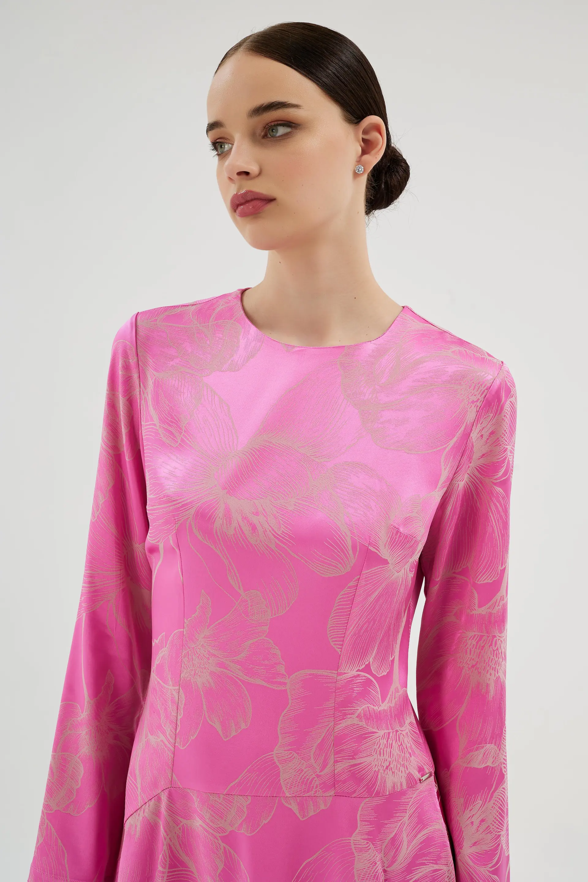 Celeste Floral Midi Dress – Pink, photo 2