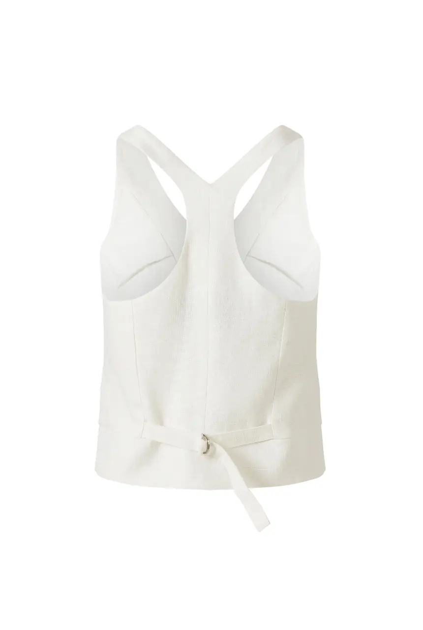 Muna Linen Vest - 100% Pure Linen, photo 6