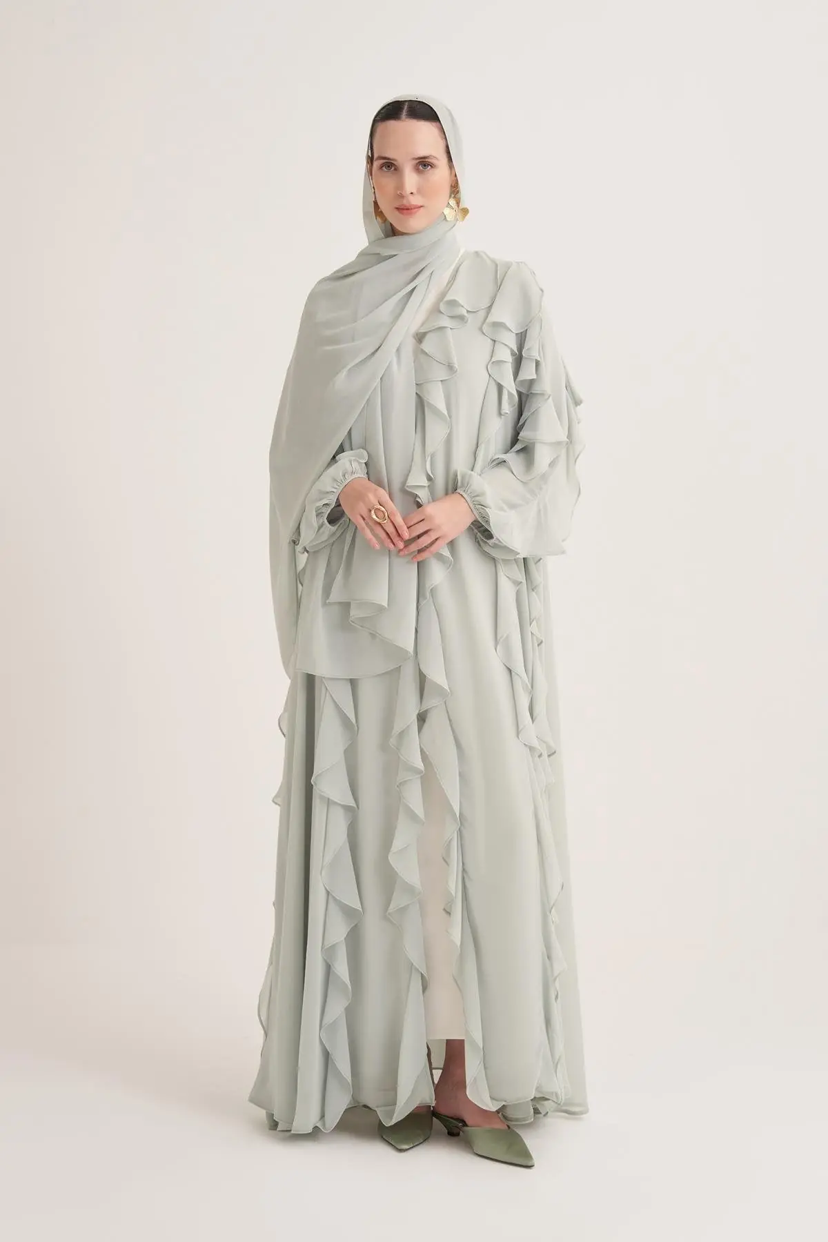 Lola Abaya & Scarf – Mint